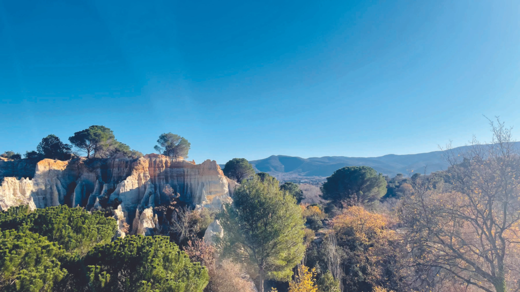 Les orgues of Ile sur tete are shadowed by the Canigó, a sacred mountain of the Catalans