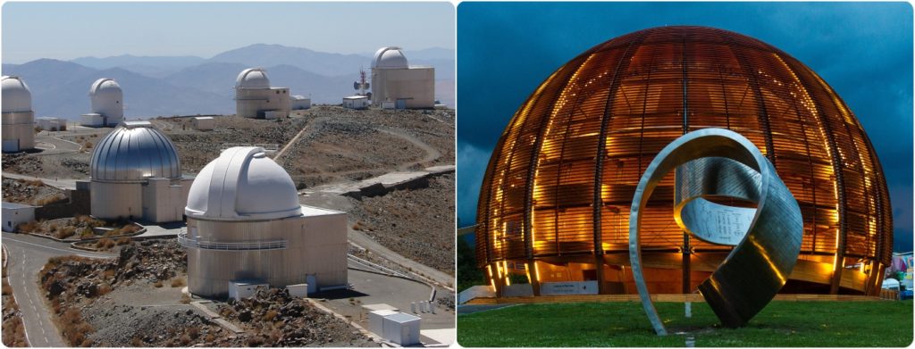 La Silla Observatory, operated by European Southern Observatory, in Atacama desert of Chile
