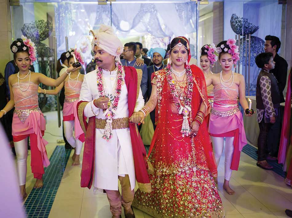 Neha & Mayank at their wedding in Bangkok