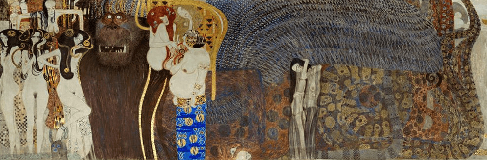The mystical Beethoven Frieze now is regarded as one of Klimt’s key works