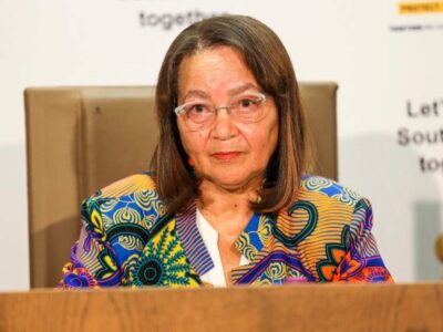 South African Tourism Minister Patricia de Lille