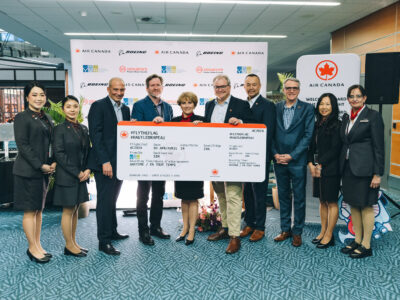 Air Canada opens its longest route from Vancouver to Singapore