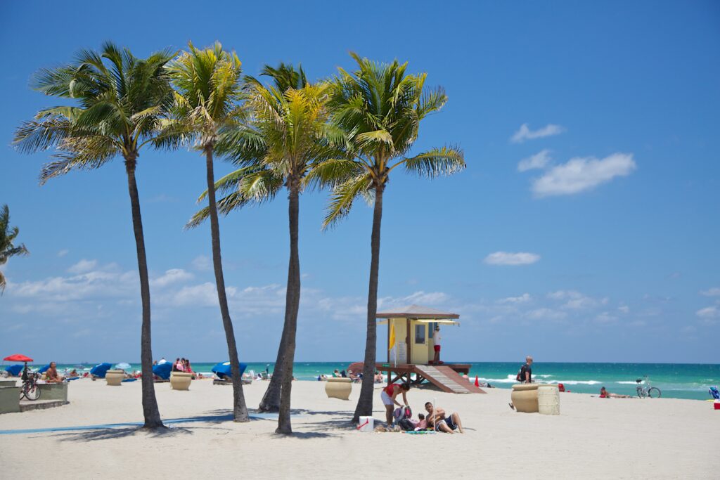 Miami pristine beach