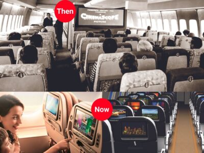 In-Flight Entertainment From silent screens to streaming skies